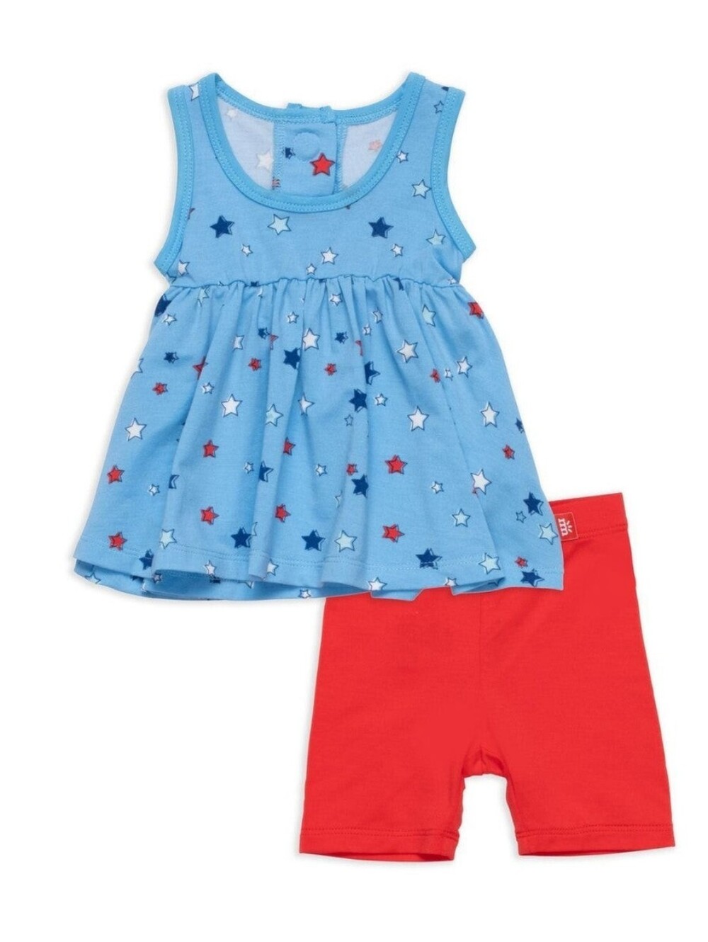 NWT Magnetic Me Red, White & Bluetiful Modal Magnetic Top & Short Set 3-6 Months